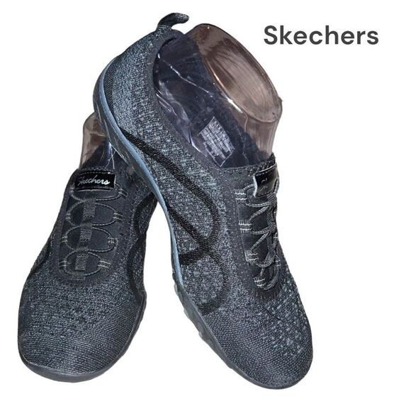 Skechers black breath easy infi-knity slip on shoes - Picture 2 of 13